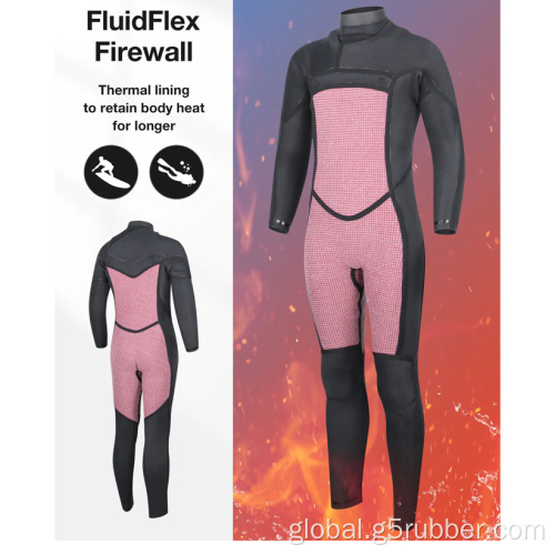 Mens natural rubber 5/4mm Chest Zip Wetsuit